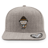 Da Oid Sinzer Griller Cap Kinder Grau Meliert Grasweg Front